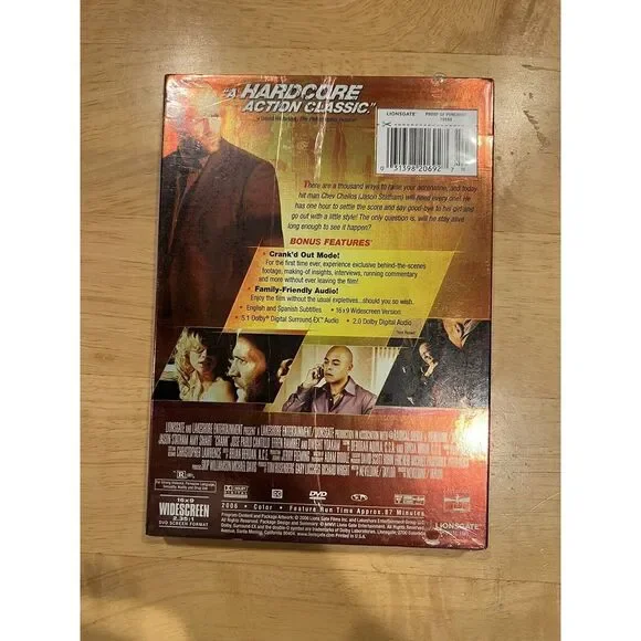 Crank (DVD, 2006) BRAND NEW w/slip Cover - Picture 2 of 3